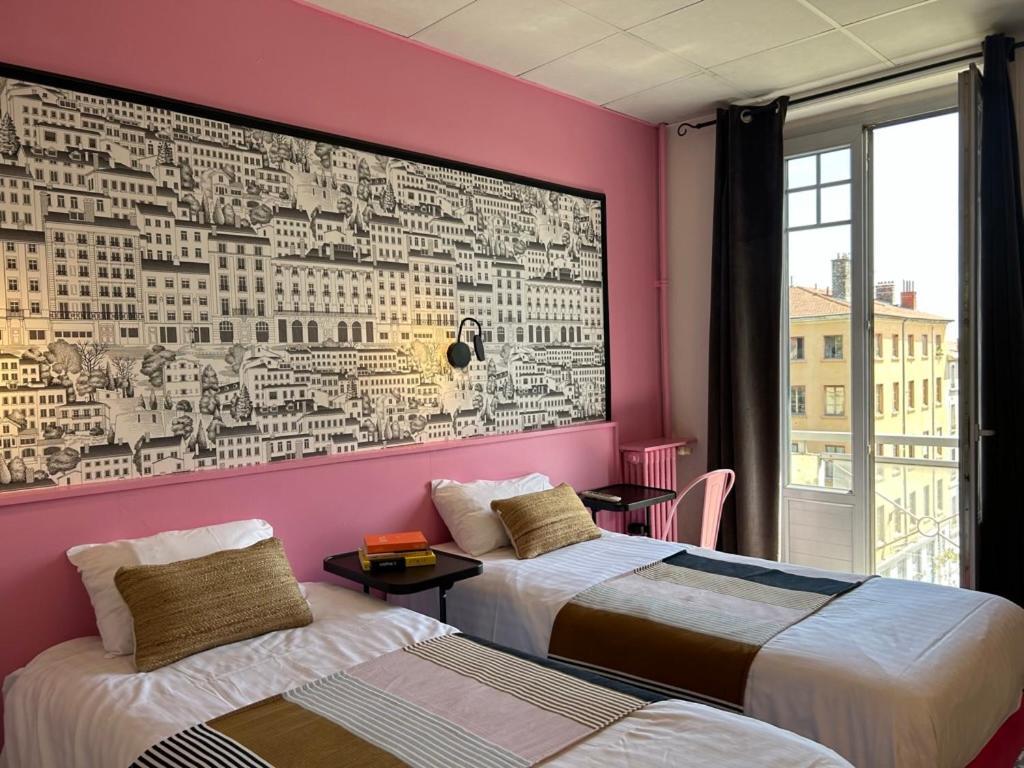 Hotel De La Croix-Rousse Lyon Exterior foto